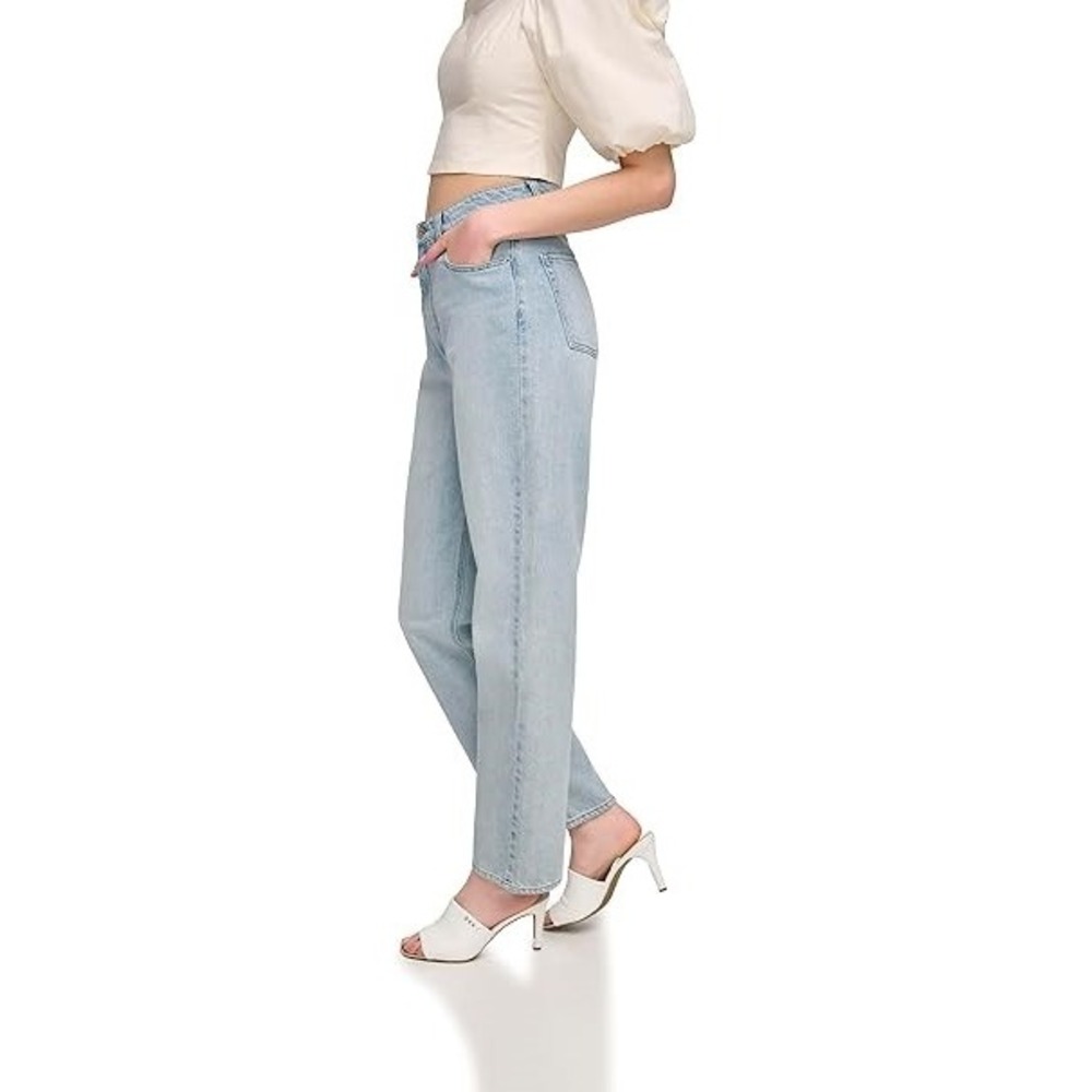 NWT DKNY 31 12 Broome High Rise Raw Hem Vintage Jeans Ankle 128782 - Picture 3 of 3